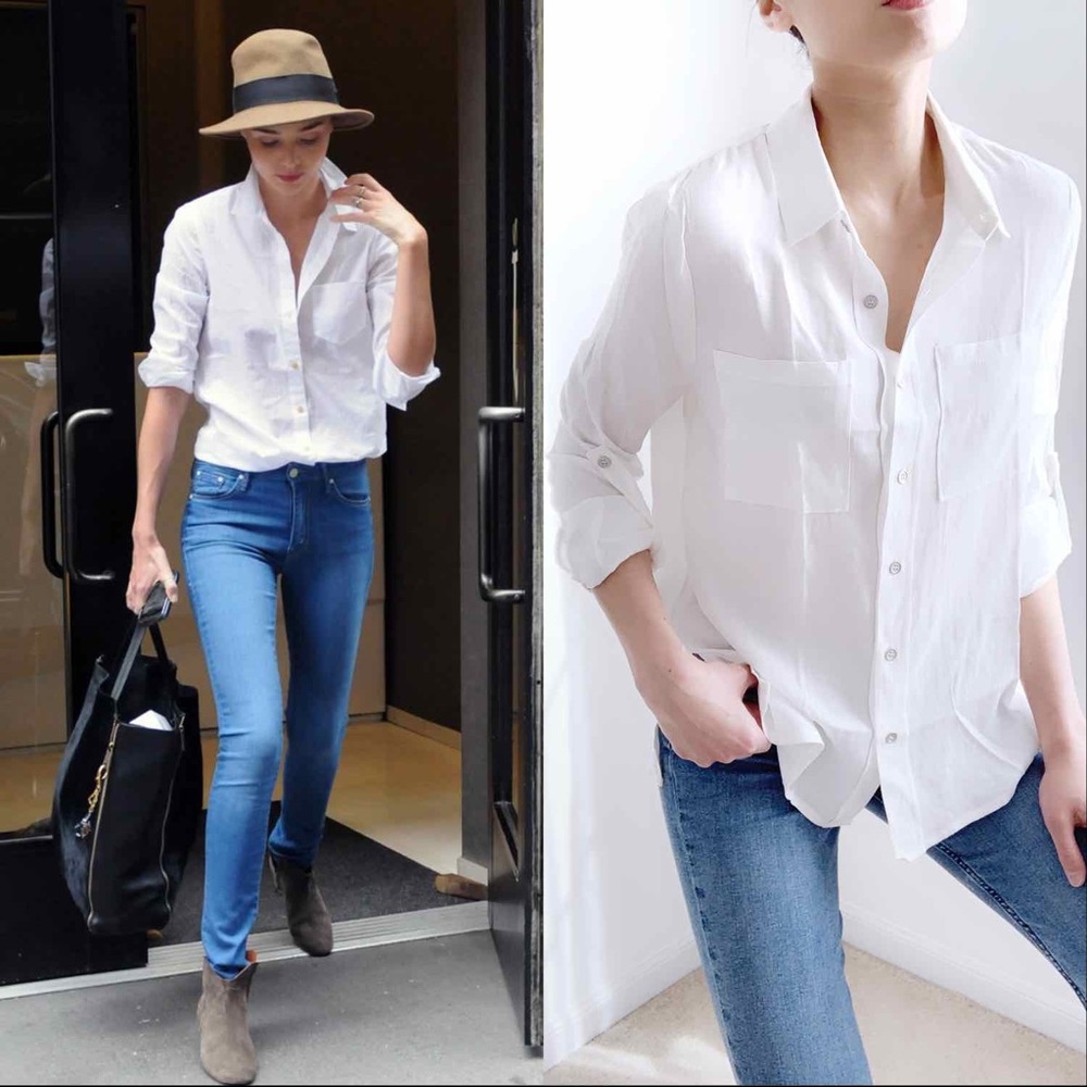 CLASSIC SOFT BUTTON DOWN SHIRT - WHITE
